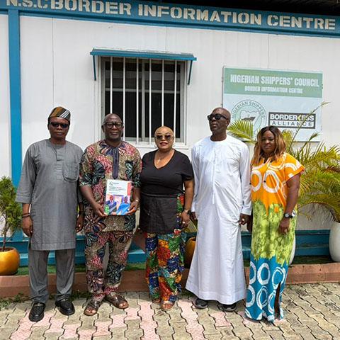 NB-CCI Delegation Pays Courtesy Visit to the Nigerian Shippers' Council Border Information Centre, Seme Border
